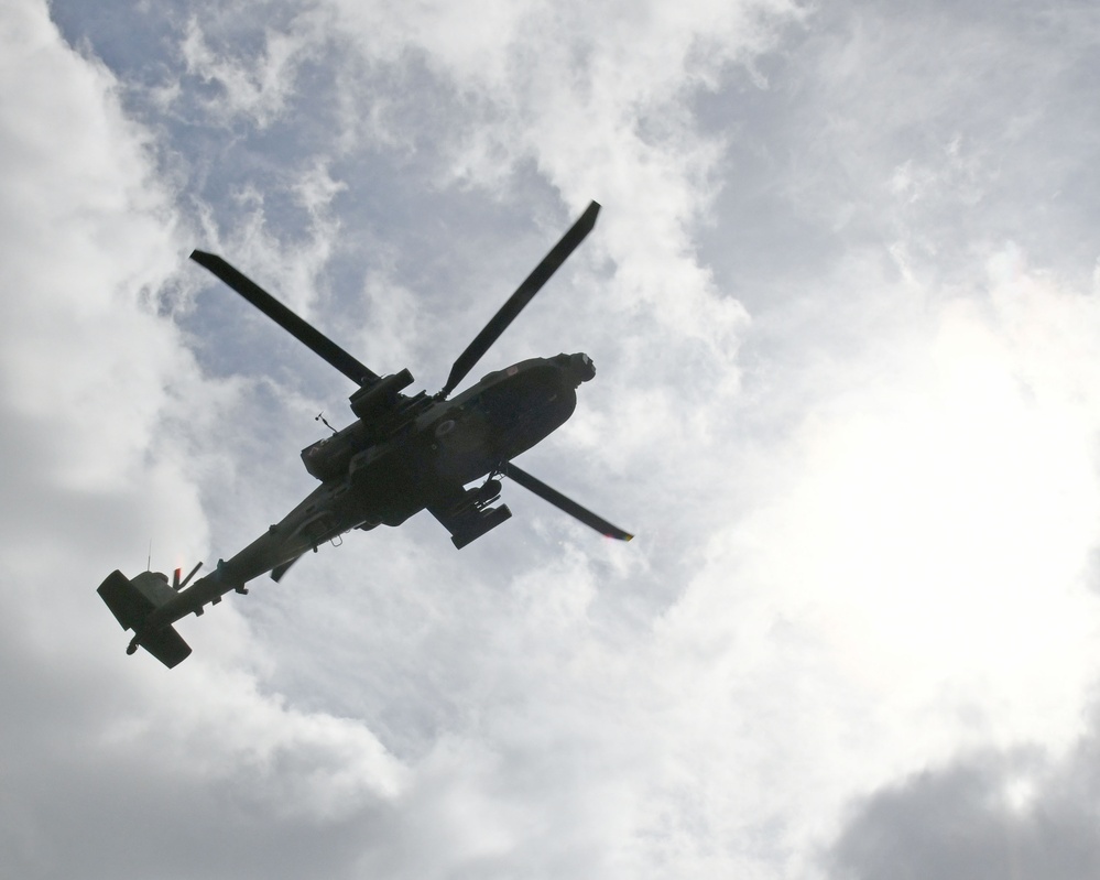 Apache Helicopter conquers the sky over Baumholder