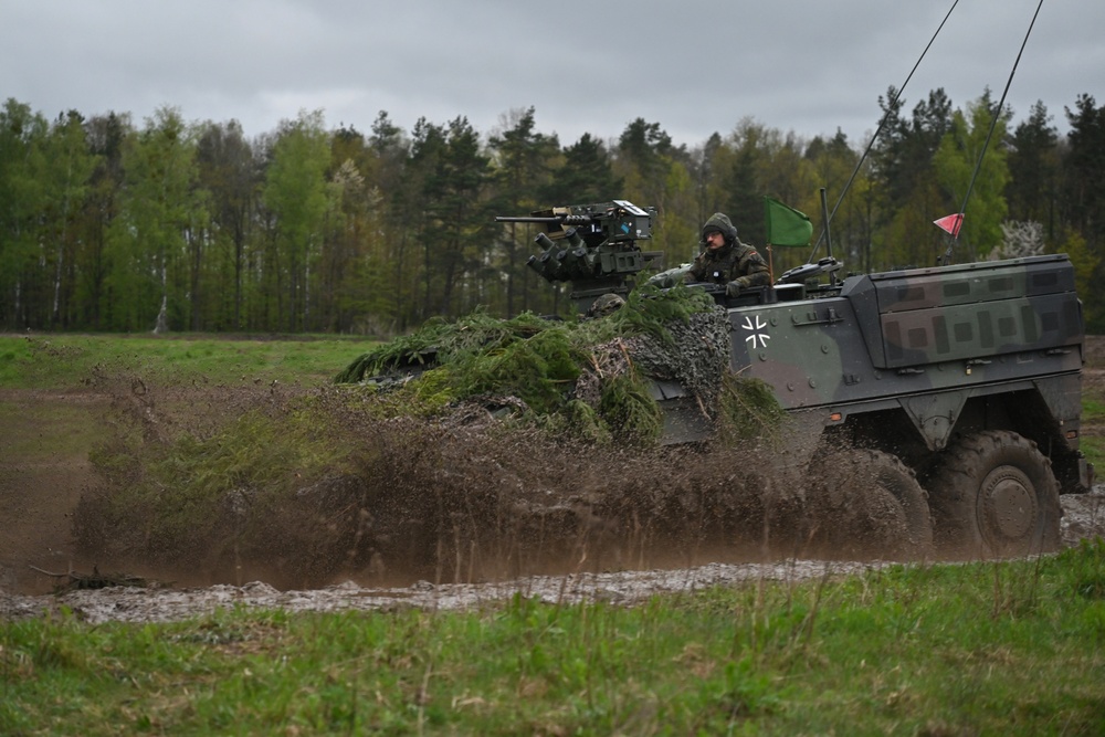 Saber Strike 24: German Soldiers conduct Live Fire Training Exercise