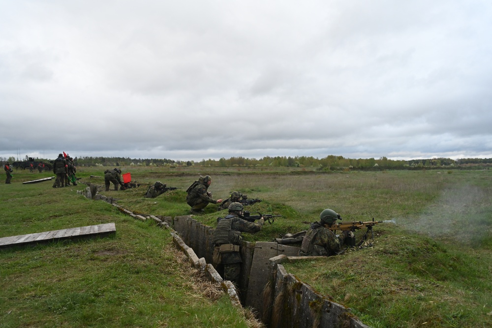 Saber Strike 24: German Soldiers conduct Live Fire Training Exercise