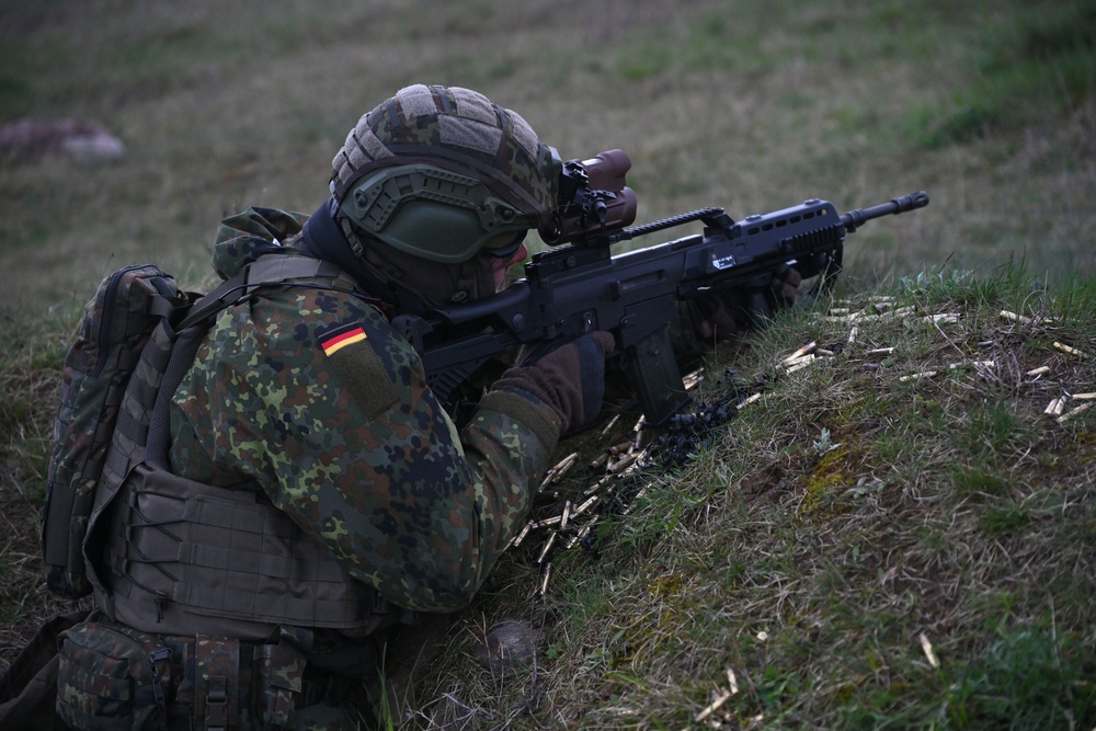 Saber Strike 24: German Soldiers conduct Live Fire Training Exercise