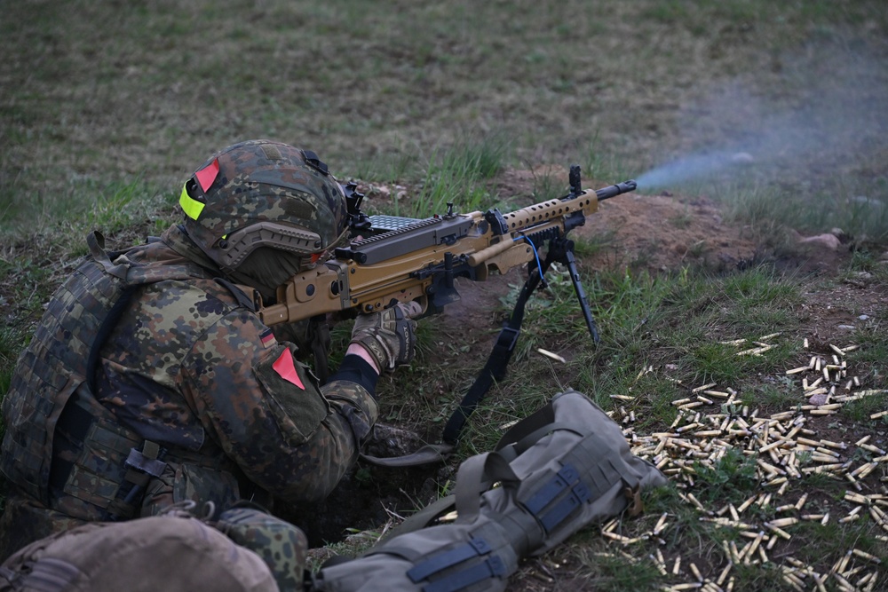 Saber Strike 24: German Soldiers conduct Live Fire Training Exercise