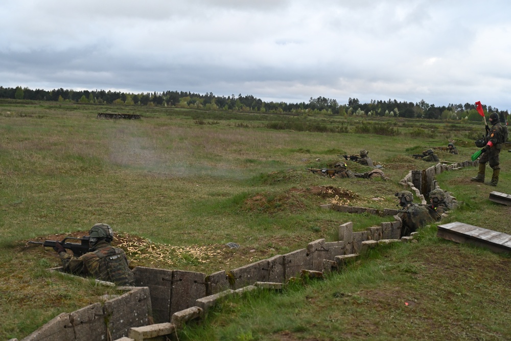 Saber Strike 24: German Soldiers conduct Live Fire Training Exercise