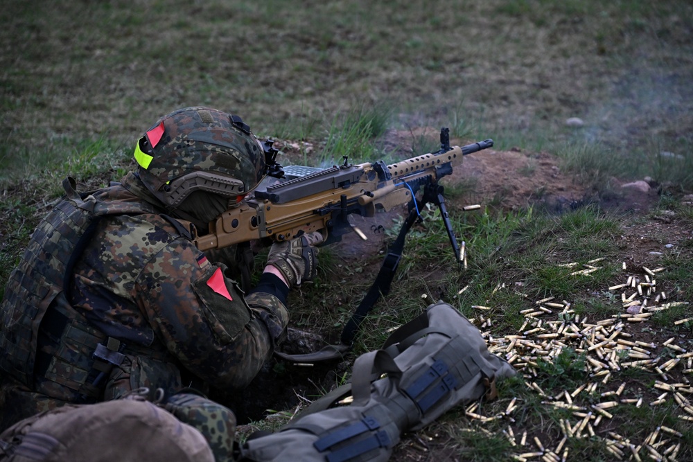 Saber Strike 24: German Soldiers conduct Live Fire Training Exercise