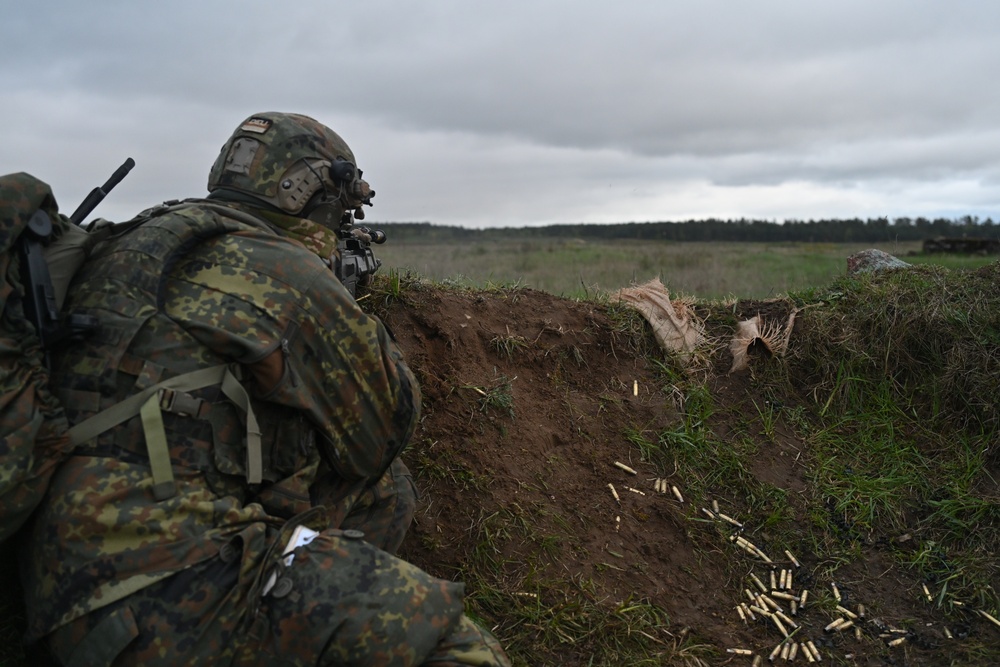 Saber Strike 24: German Soldiers conduct Live Fire Training Exercise