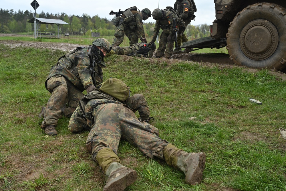 Saber Strike 24: German Soldiers conduct Live Fire Training Exercise