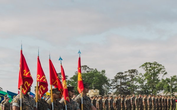 2d Battalion, 2d Marine Regiment Change of Command Ceremony
