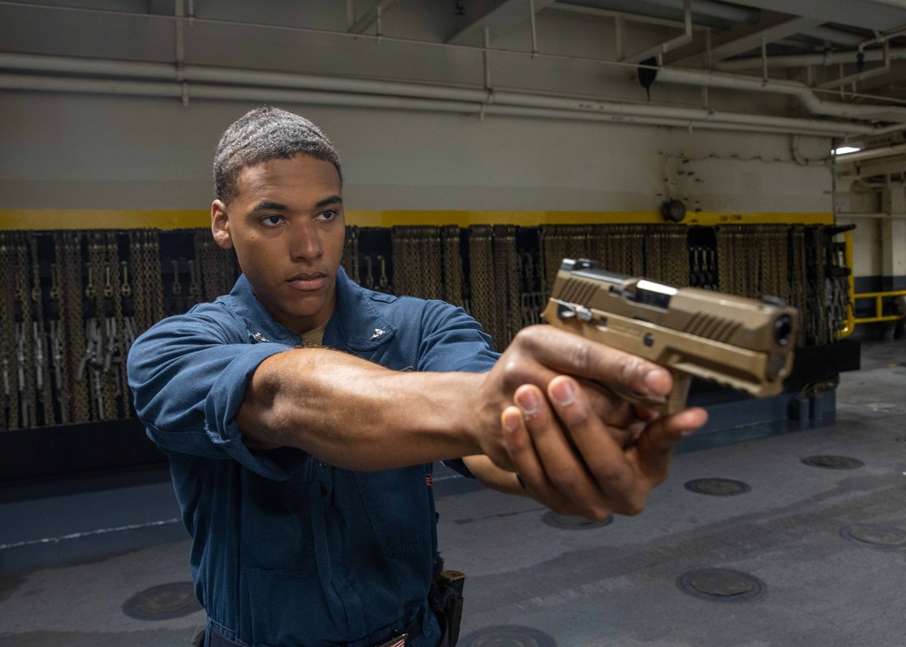 Makin Island Sailors Conduct Dry Fire Training