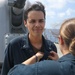 USS Leyte Gulf Holds SWO Pinning Ceremony While Underway