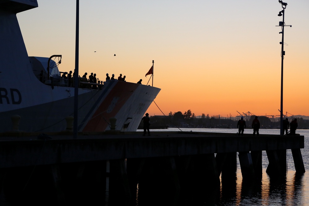 U.S. Coast Guard Cutter Stratton returns home following 111-day Alaskan deployment