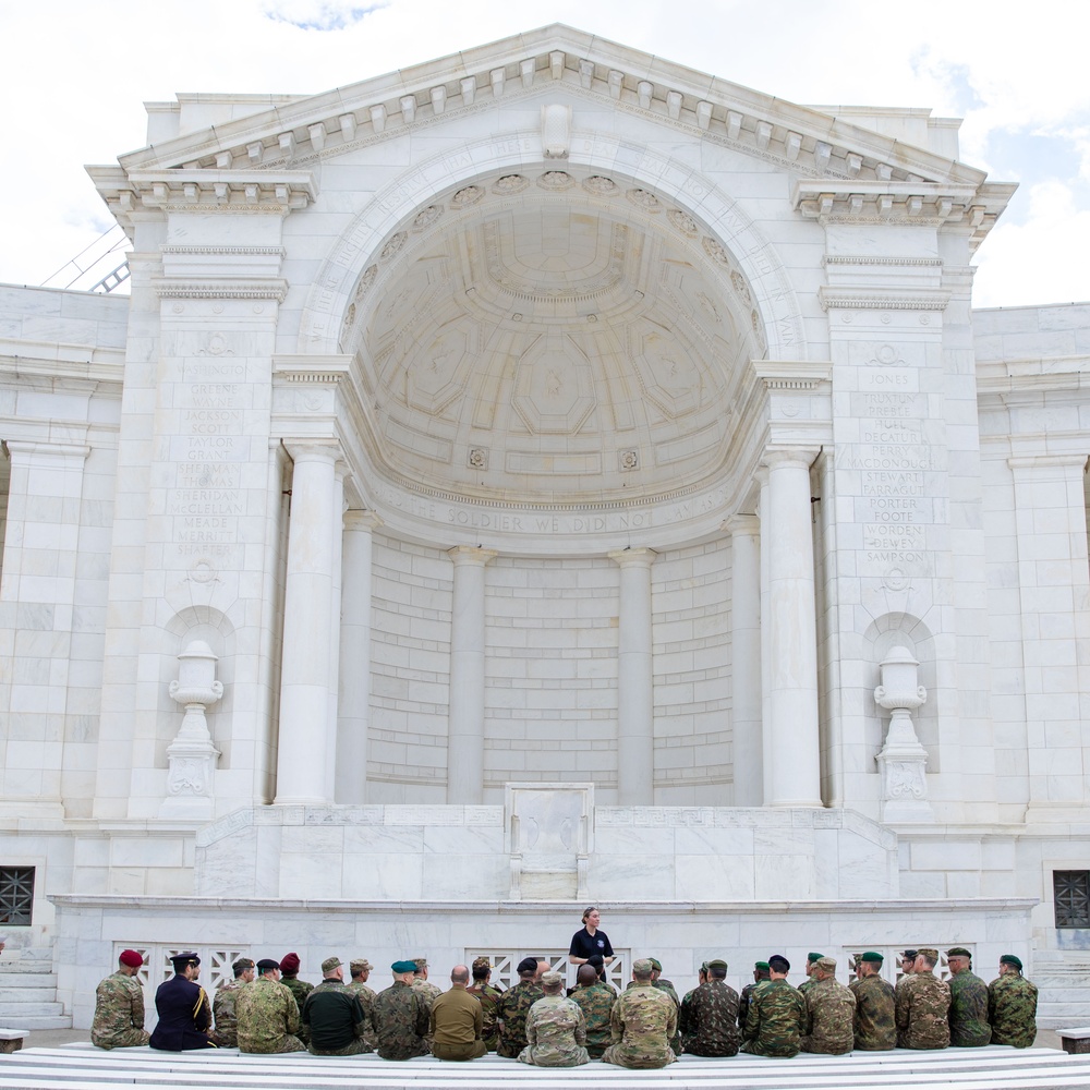 Tomb Sentinel Briefs Foreign Attaché Tour