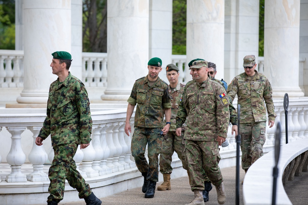 Tomb Sentinel Briefs Foreign Attaché Tour