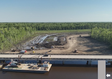 West Shore Lake Pontchartrain levee and floodwall to cross Interstate 10 canal