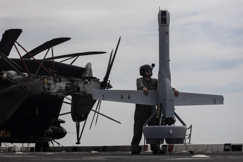 V-Bat Operations Aboard USS New York (LPD 21)