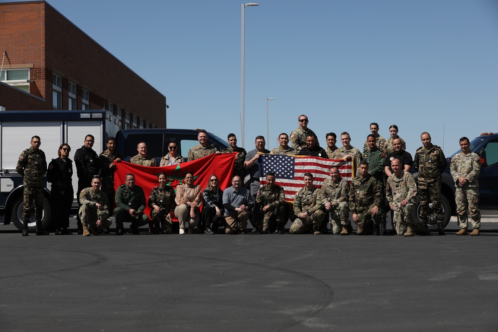 Moroccan forces received training in Utah as part of the State Partnership Program