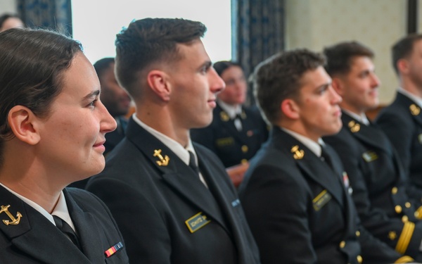 SECNAV Meets with Naval Academy Men &amp; Women's Rugby Team