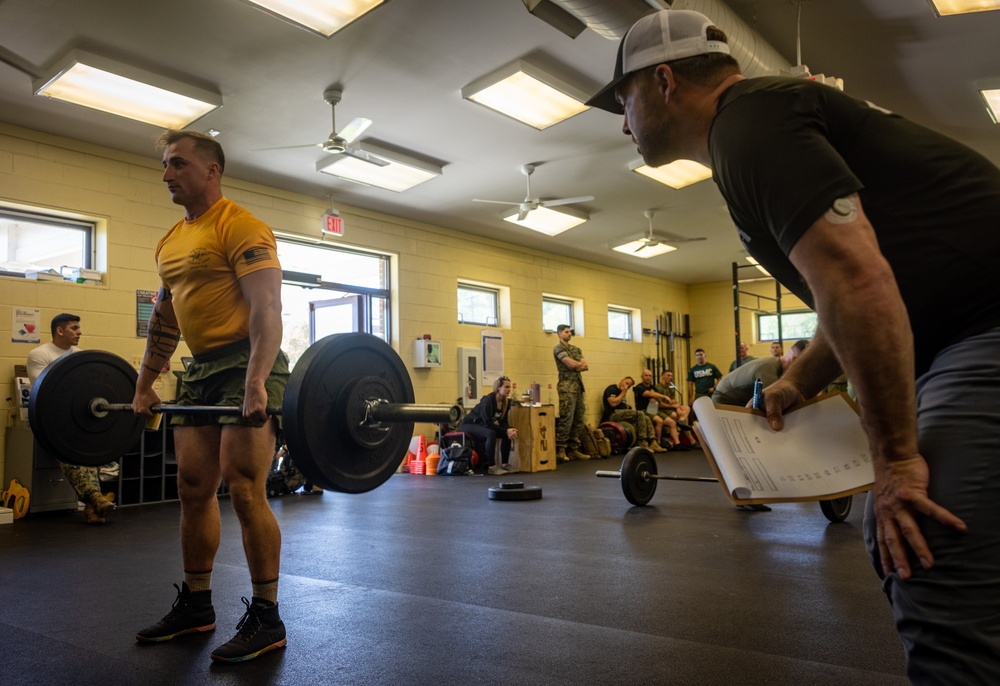 TECOM Fittest Instructor Competition Deadlift and Burpees