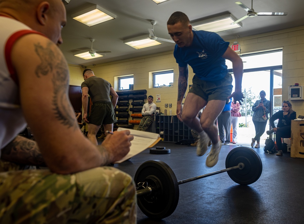 TECOM Fittest Instructor Competition Deadlift and Burpees