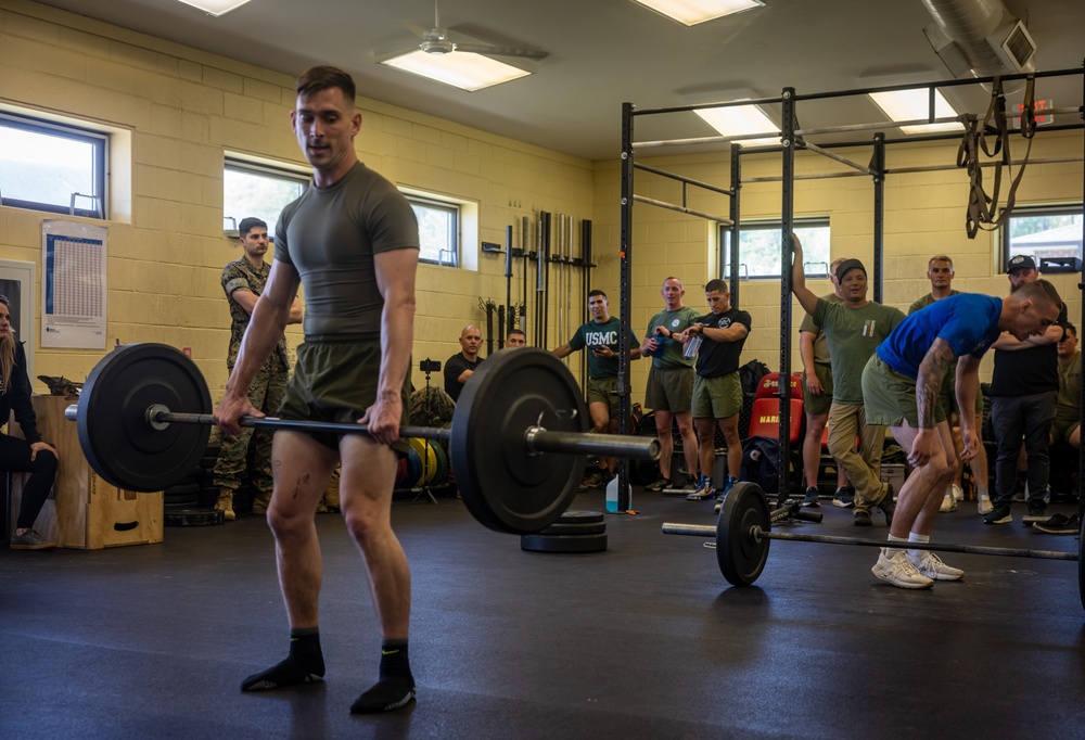 TECOM Fittest Instructor Competition Deadlift and Burpees
