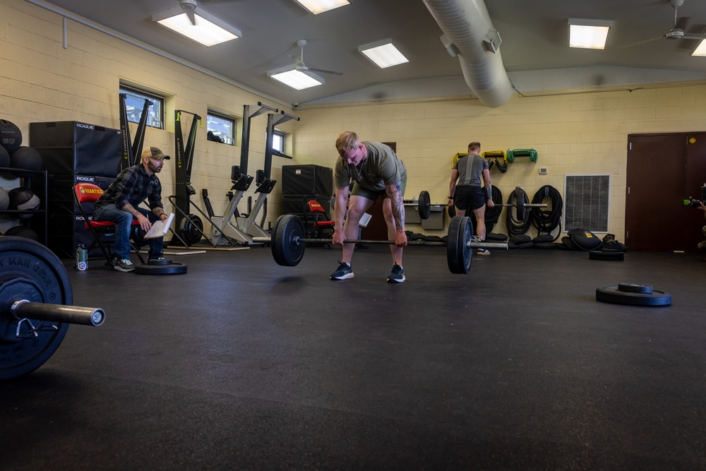 TECOM Fittest Instructor Competition Deadlift and Burpees