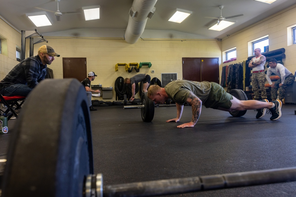 TECOM Fittest Instructor Competition Deadlift and Burpees