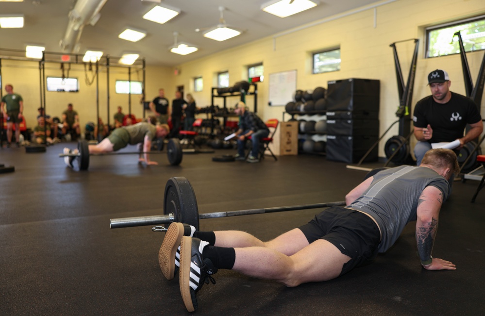 TECOM Fittest Instructor Competition Deadlifts and Burpees