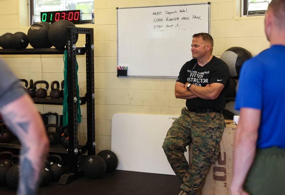 TECOM Fittest Instructor Competition Deadlifts and Burpees