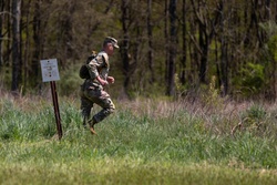 Staff Sgt. Brian Mirr checks his pace count [Image 1 of 7]