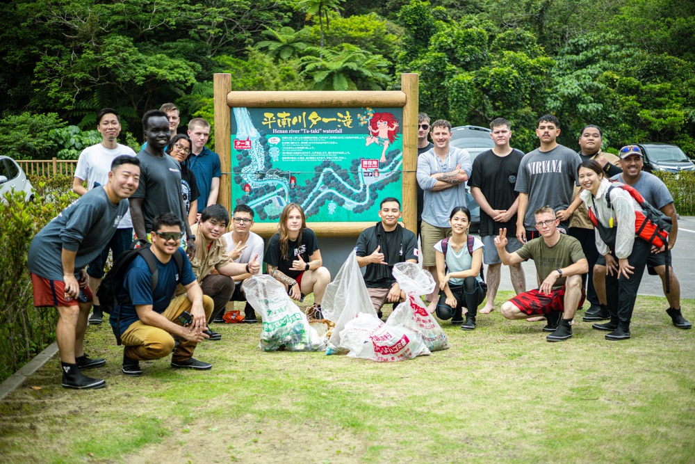 Camp Schwab Marines clean up Ta-taki waterfall | Earth Day 2024