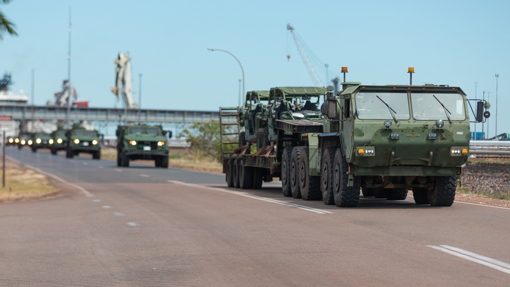 MRF-D 24.3 Marines receive tactical vehicles, equipment at Port Darwin