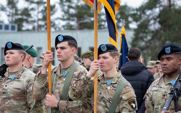 1st Bn., 187th IN receives NATO Kaitsel Commemorative Medal  for service in Estonia