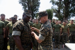 12th MLR Sergeant Major Awarded Navy and Marine Corps Commendation Medal for Life Saving Actions