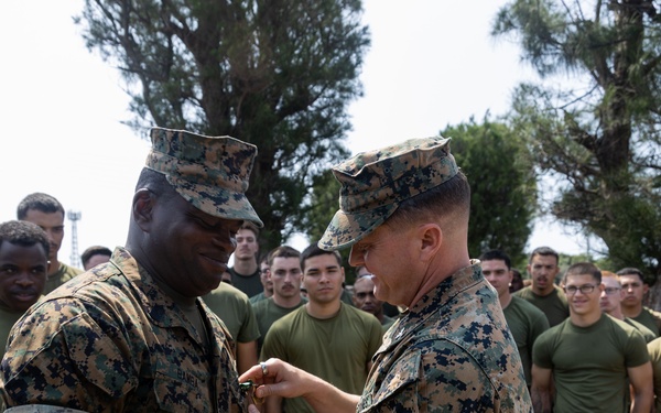 12th MLR Sergeant Major Awarded Navy and Marine Corps Commendation Medal for Life Saving Actions