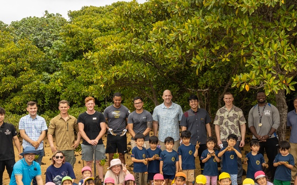 Camp Hansen Marines plant Mangrove trees on Okinawa | Earth Day 2024