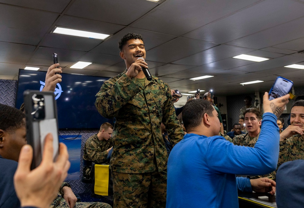 Karaoke Night Aboard Wasp