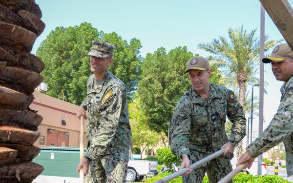 Going Green: NSA Bahrain Sows Seeds for Earth Day