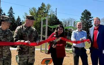 JBLM elevates playtime with new challenge course playground