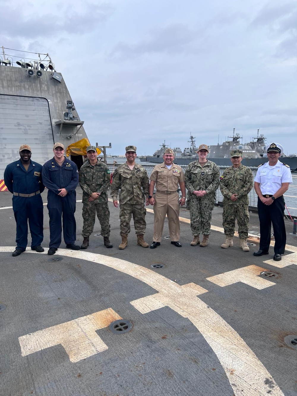 4th Fleet Partner Nation Liaison Officers Visit USS Billings