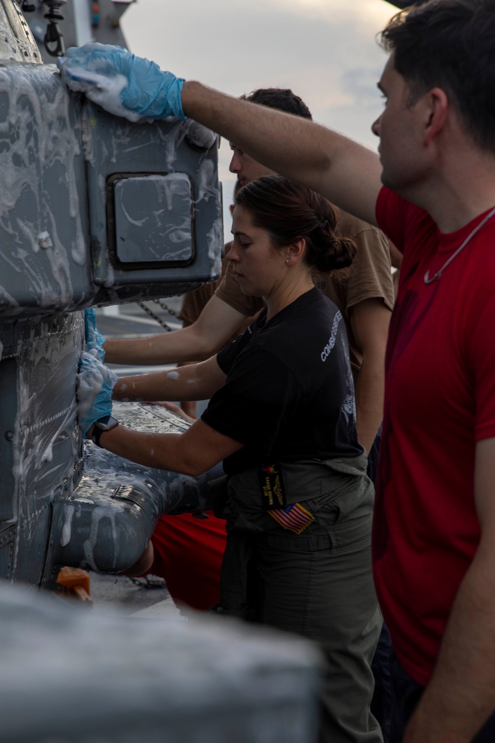 USS Mobile (LCS 26) Conducts Daily Maintenance Underway