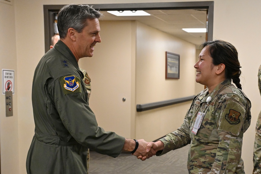 Eighth Air Force commander visits Raider country