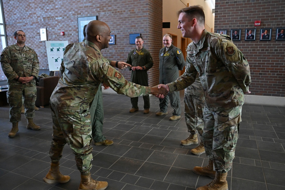Eighth Air Force commander visits Raider country
