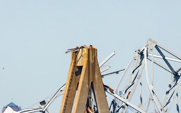 U.S. Army Corps of Engineers clears wreckage from Limited Access Channel in Port of Baltimore