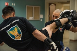 Lt. Col. Matt Taira training during Battle Assembly