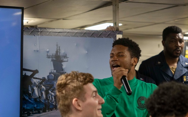 Sailors and Marines Come Together for Karaoke