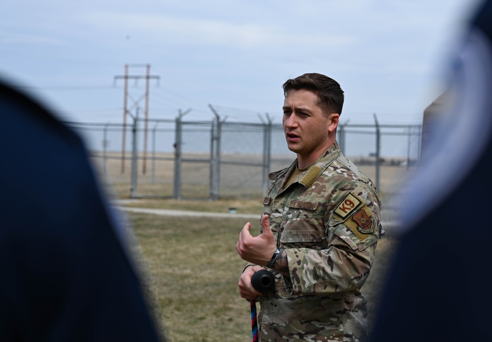 Colorado Air Academy High School &amp; South Dakota State University cadets tour Ellsworth Air Force Base