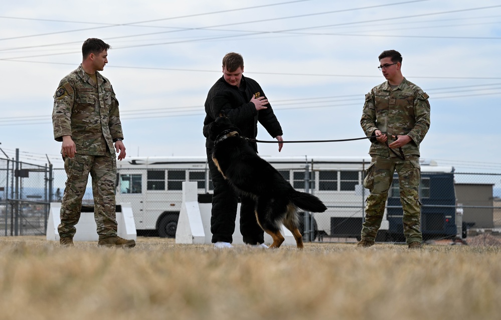 Colorado Air Academy High School &amp; South Dakota State University cadets tour Ellsworth Air Force Base