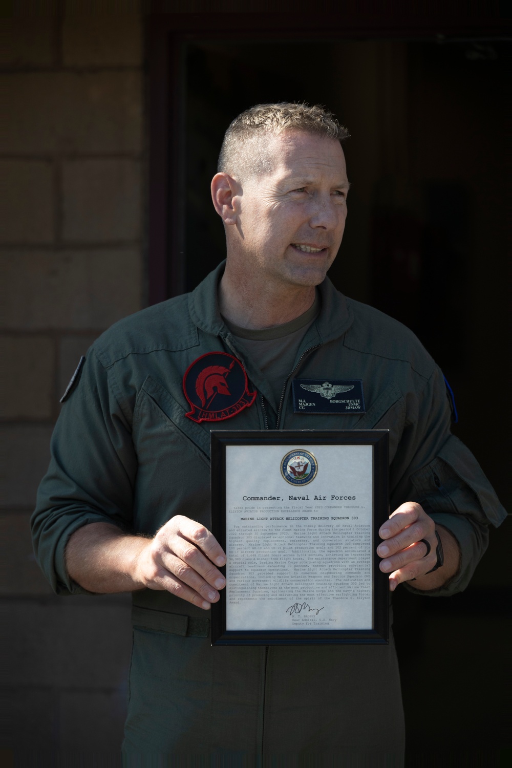 DVIDS - Images - 3rd MAW CG recognizes HMLAT-303 [Image 3 of 7]