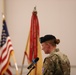 Outgoing 1st Sgt. Gives Remarks During a Change of Responsibility