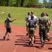 U.S. Marines and Royal Marines participate in an aerobic capacity class during the 2024 Fittest Instructor Competition
