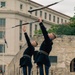 The U.S. Army Drill Team attends Army Day at the Alamo