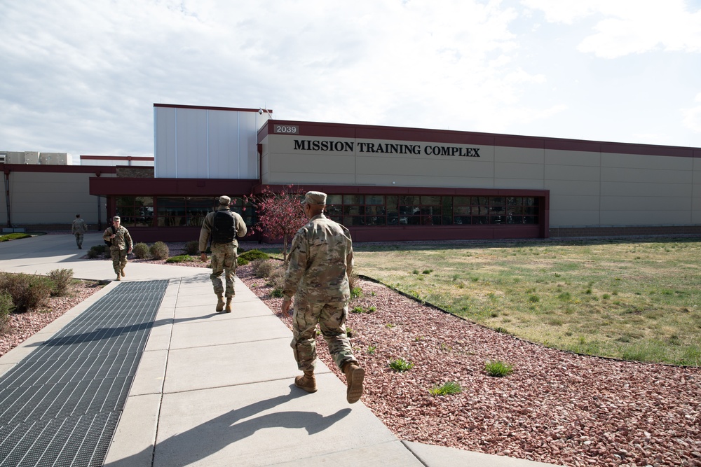 Servicemembers at the Mission Training Complex at Exercise Vibrant Response 24